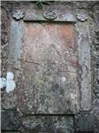 Headstone in Main Wall (outside burial area)